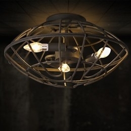 Retro Mini-Stil Maleri Metall Innfelt Montering