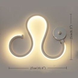 Moderne Minimalistisk Lampe Aluminiumslampe Soveromslampe Nattbordslampe Dekorasjon Designere Formet Korridorbelysning Kreativ Stuelampe