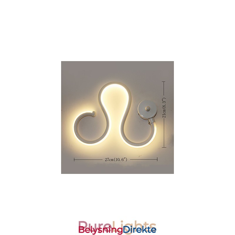 Moderne Minimalistisk Lampe Aluminiumslampe Soveromslampe Nattbordslampe Dekorasjon Designere Formet Korridorbelysning Kreativ Stuelampe