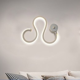 Moderne Minimalistisk Lampe Aluminiumslampe Soveromslampe Nattbordslampe Dekorasjon Designere Formet Korridorbelysning Kreativ Stuelampe