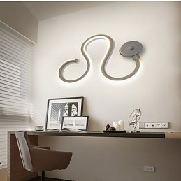 Moderne Minimalistisk Lampe Aluminiumslampe Soveromslampe Nattbordslampe Dekorasjon Designere Formet Korridorbelysning Kreativ Stuelampe