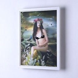 Integrert Moderne Samtidskunstnerisk Moderne Samtidsmalerifunksjon For Omgivende Lysvegglamper