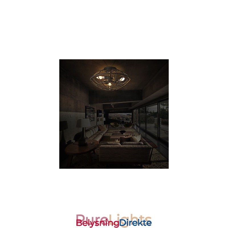 Retro Mini-Stil Maleri Metall Innfelt Montering