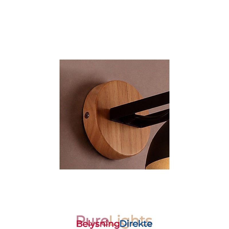 Moderne, Samtidskunstnerisk Rustikk Hyttemaleri Med Downlight-Vegglampe