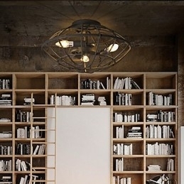 Retro Mini-Stil Maleri Metall Innfelt Montering