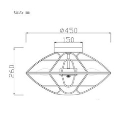 Retro Mini-Stil Maleri Metall Innfelt Montering