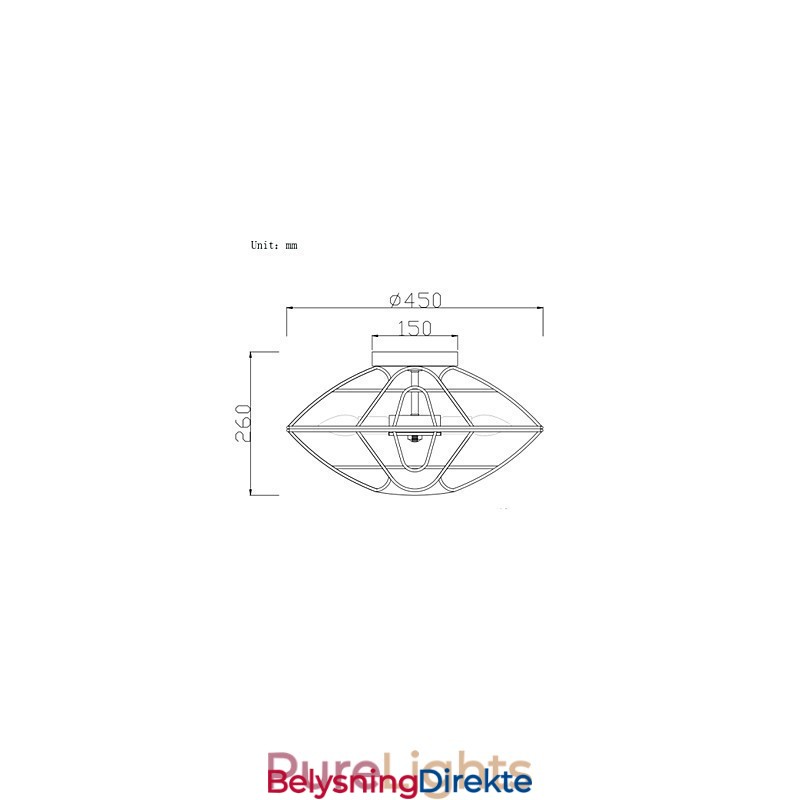 Retro Mini-Stil Maleri Metall Innfelt Montering