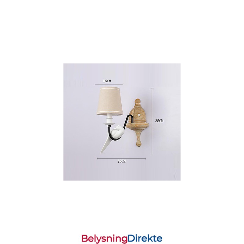 Rustikk Hytte Enkel Vintage-Maleri Omgivelseslys Vegglampe Vegglampe