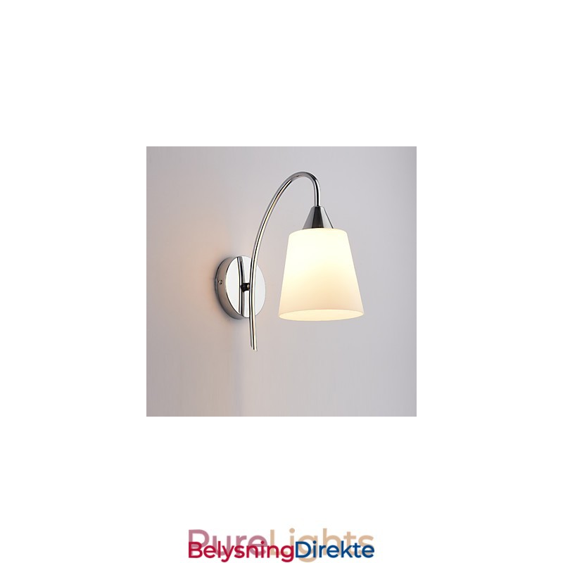 Vegglampe I Glass Vegglampe Metallbase For Vegglampe