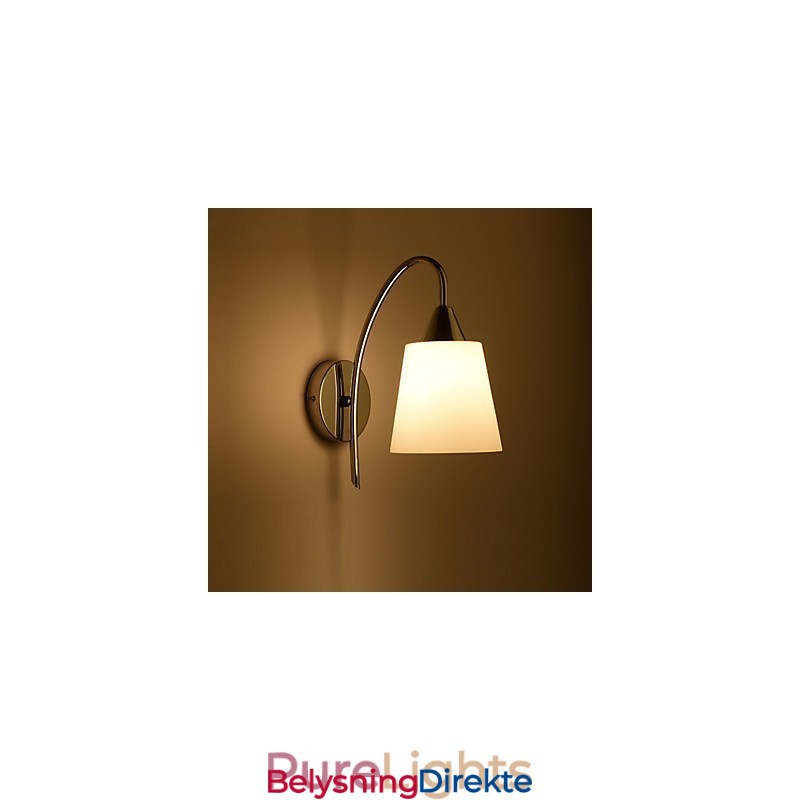 Vegglampe I Glass Vegglampe Metallbase For Vegglampe