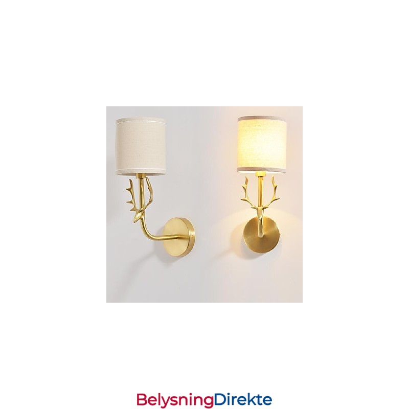 Enkel Vintage Tradisjonell Klassisk Messingfunksjon For Mini-Stil Omgivelseslys Vegglampe