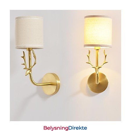 Enkel Vintage Tradisjonell Klassisk Messingfunksjon For Mini-Stil Omgivelseslys Vegglampe