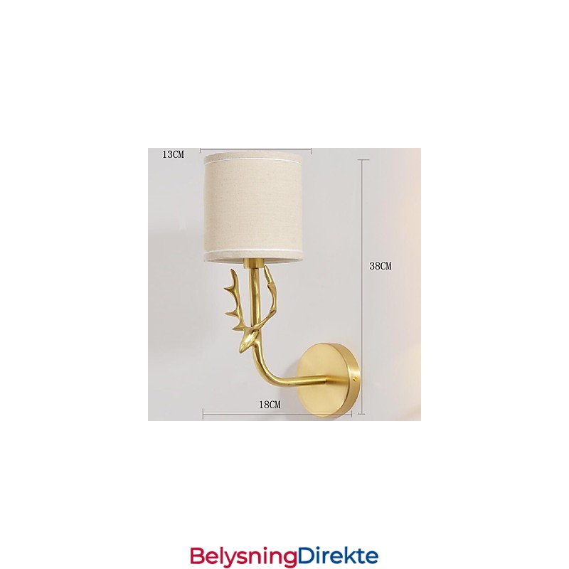 Enkel Vintage Tradisjonell Klassisk Messingfunksjon For Mini-Stil Omgivelseslys Vegglampe