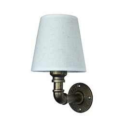 Rustikk Lodge Messingdetalj For Omgivelseslys Vegglampe Vegglampe