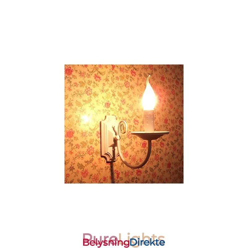 Enkel Moderne Vegglampe Stearinlys Enkelt Hodelampe Korridor Nattbordslampe