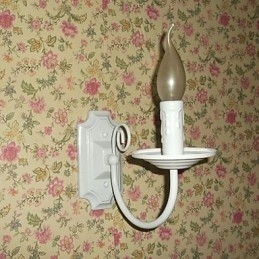 Enkel Moderne Vegglampe Stearinlys Enkelt Hodelampe Korridor Nattbordslampe