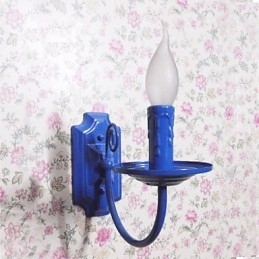 Enkel Moderne Vegglampe Stearinlys Enkelt Hodelampe Korridor Nattbordslampe