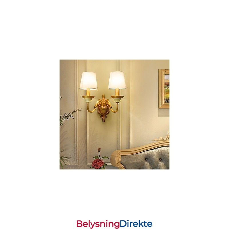 Enkel, Landlig, Tradisjonell, Klassisk Messingfunksjon For Mini-Stil, Opplyst Vegglampe