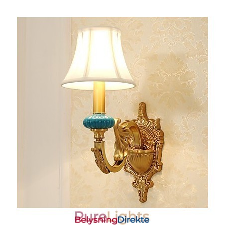 Enkel, Landlig, Tradisjonell, Klassisk Messingfunksjon For Mini-Stil, Opplyst Vegglampe