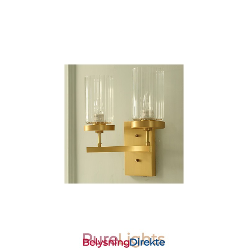 Tradisjonell Klassisk Landlig Messingfunksjon For Mini-Stil Opplyst Vegglampe I Messing