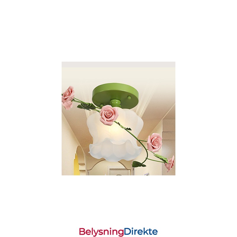 Valentinsdagen Rosehagen Blomster Og Planter Absorberer Kuppellys