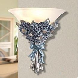 Pastorale Malerei Wand Lampe Wand Gang Leuchtet Eine Amerikanische Harz Wandleuchten