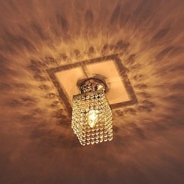 Moderne Samtidskunst Krystall Mini-Stil Maleri Innfelt