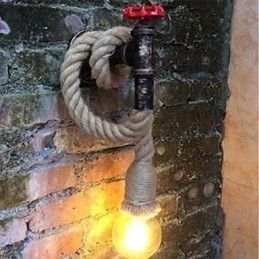 Rustikk Hyttemaling For Omgivelseslys Vegglampe Med Vegglampe