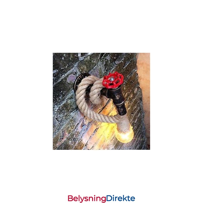 Rustikk Hyttemaling For Omgivelseslys Vegglampe Med Vegglampe