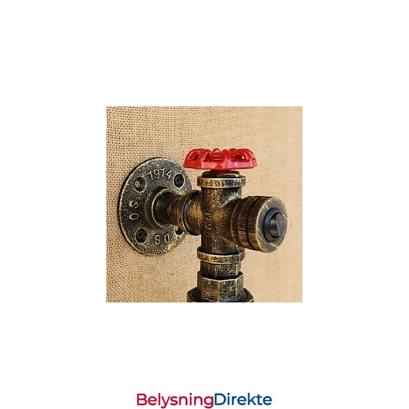 Røykgrå Vannflaskevegglampe