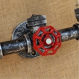 Retro Industriell Vindbryter Med Vannflaske Vegglampe Vegglampe Amber