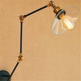 Rustikk Hytte Landlig Kromfunksjon For Svingarm Ambient Light Svingarmlamper