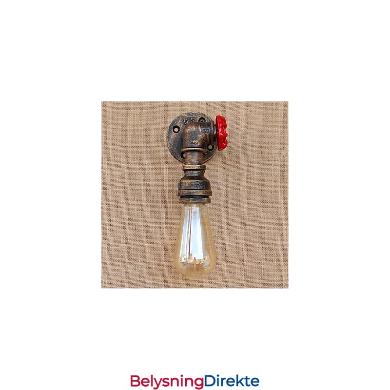 Nostalgi Enkel Vannrør Dekorativ Liten Vegglampe Vegglampe