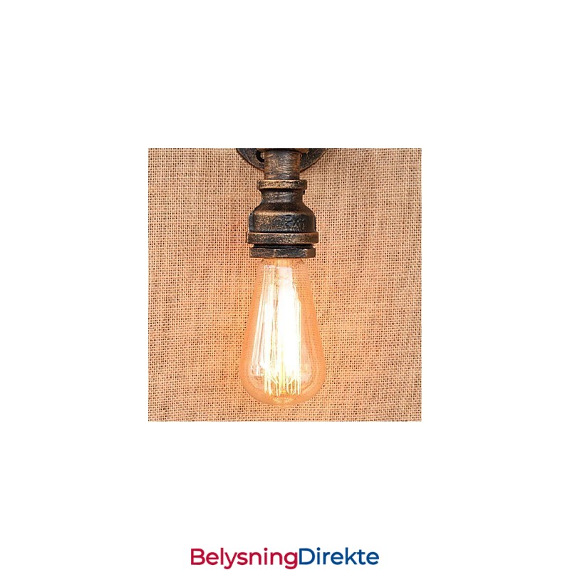 Nostalgi Enkel Vannrør Dekorativ Liten Vegglampe Vegglampe