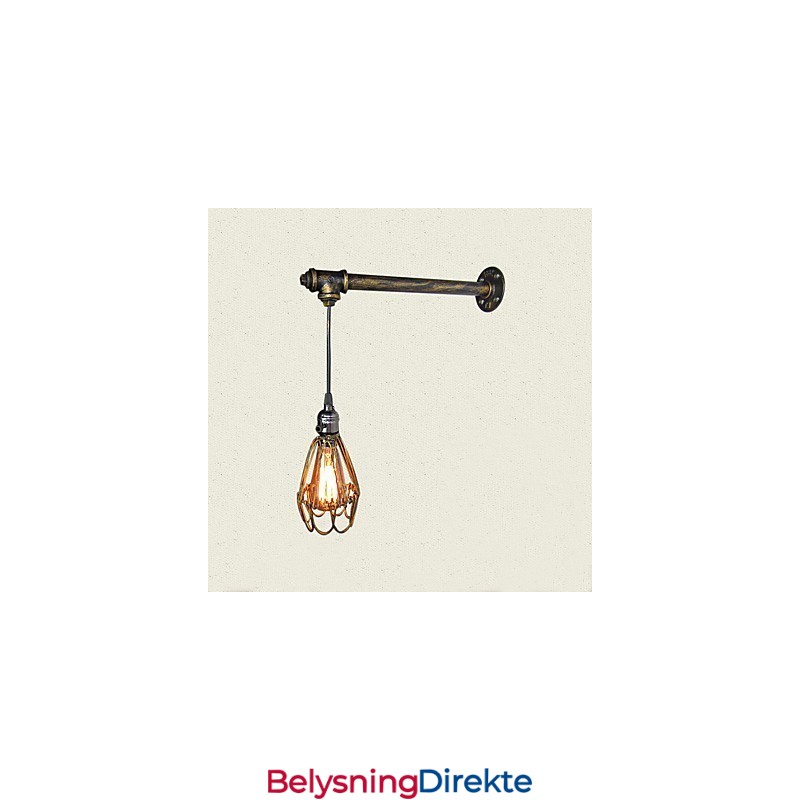 Loft Vintage Vegglamper Med Bryter Industriell Edison Fashion Simplicity Vegglampe I Metallsokkel