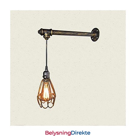 Loft Vintage Vegglamper Med Bryter Industriell Edison Fashion Simplicity Vegglampe I Metallsokkel