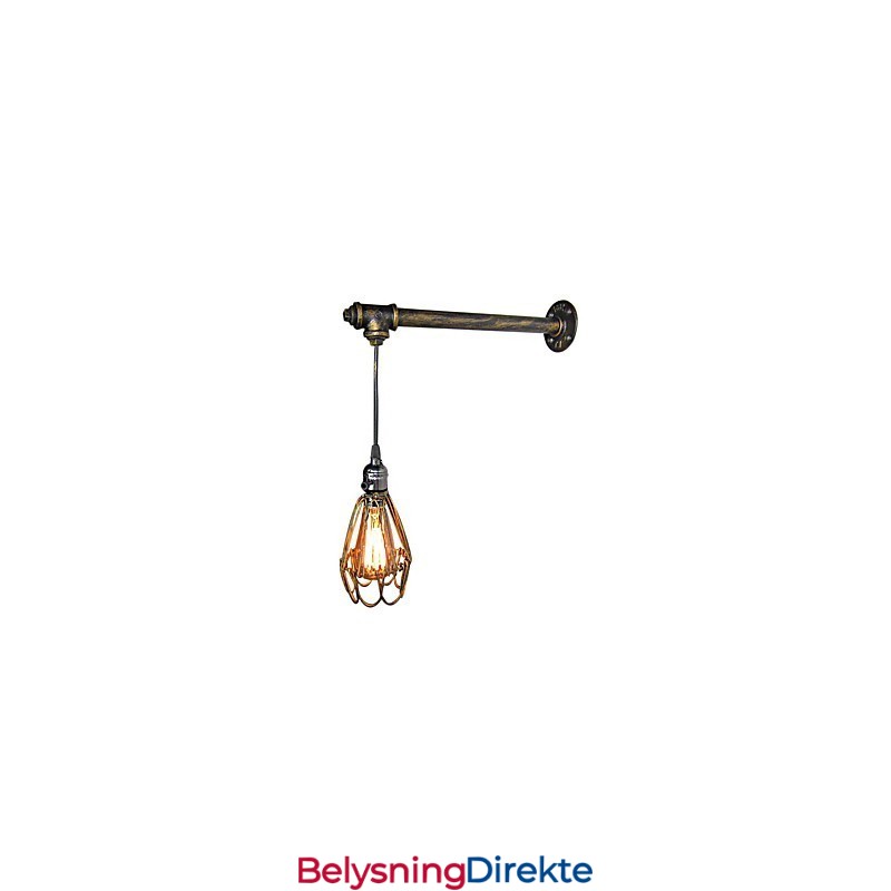 Loft Vintage Vegglamper Med Bryter Industriell Edison Fashion Simplicity Vegglampe I Metallsokkel