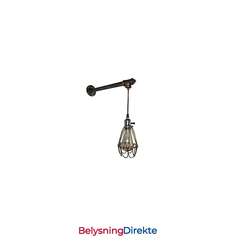 Loft Vintage Vegglamper Med Bryter Industriell Edison Fashion Simplicity Vegglampe I Metallsokkel