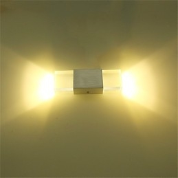 6 Lysrørsokkel Moderne Samtidskunst Skinnende Funksjon For Omgivelseslys Vegglampe Vegglampe