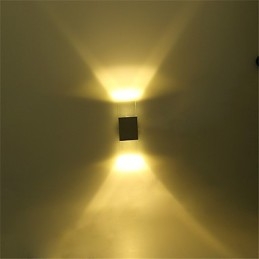 6 Lysrørsokkel Moderne Samtidskunst Skinnende Funksjon For Omgivelseslys Vegglampe Vegglampe