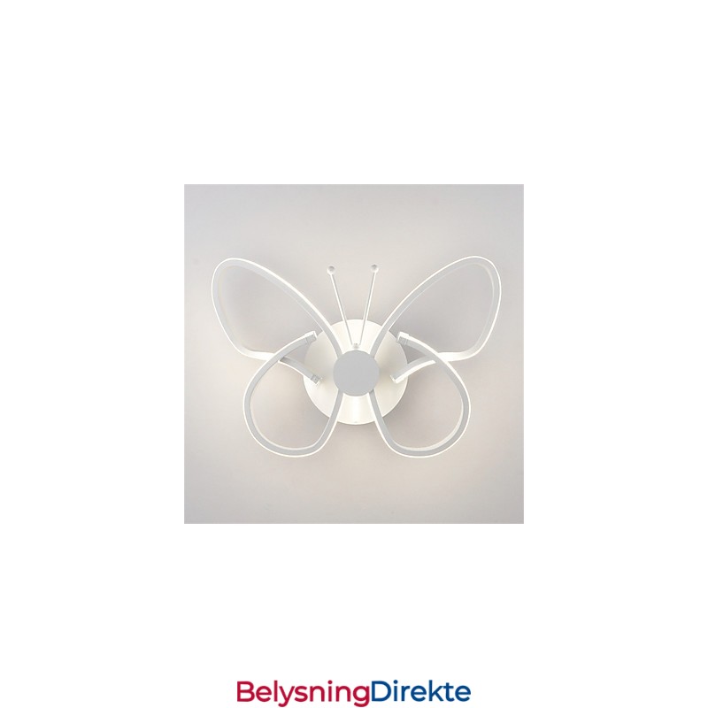 Moderne Vegglamper Sommerfuglform Kreativ Metall Akryl Stue Gang Soverom Hotellrom Nattbordslampe