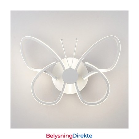 Moderne Vegglamper Sommerfuglform Kreativ Metall Akryl Stue Gang Soverom Hotellrom Nattbordslampe