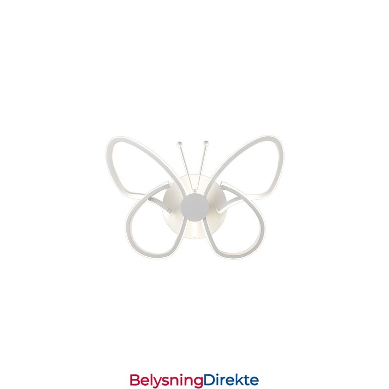 Moderne Vegglamper Sommerfuglform Kreativ Metall Akryl Stue Gang Soverom Hotellrom Nattbordslampe