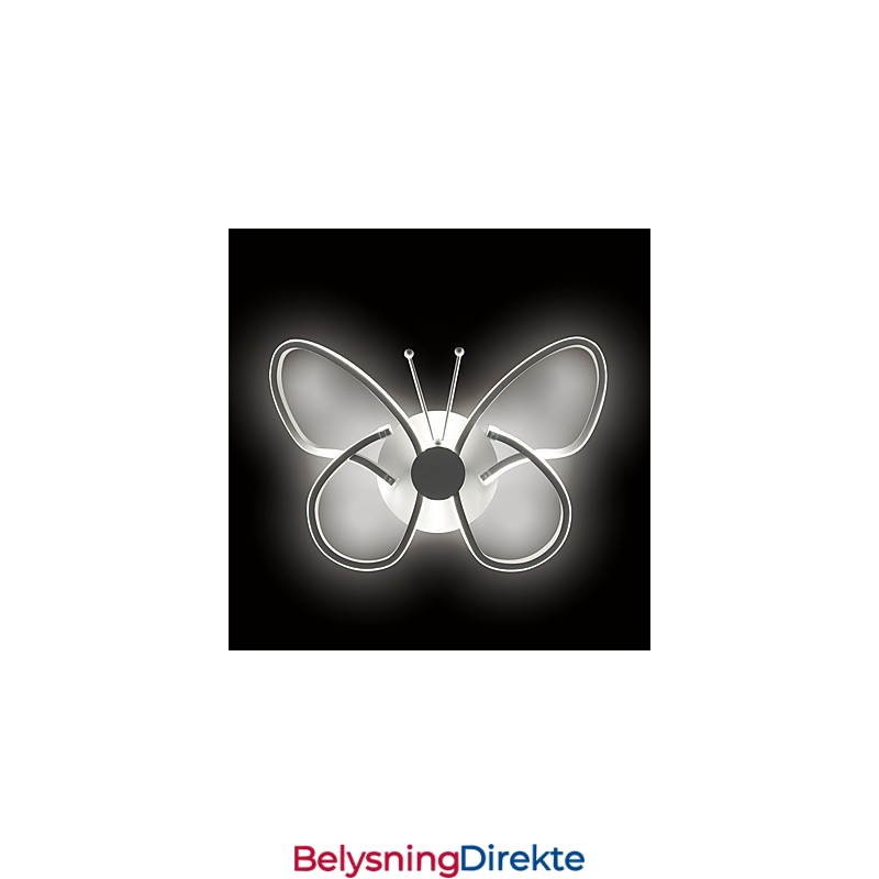 Moderne Vegglamper Sommerfuglform Kreativ Metall Akryl Stue Gang Soverom Hotellrom Nattbordslampe