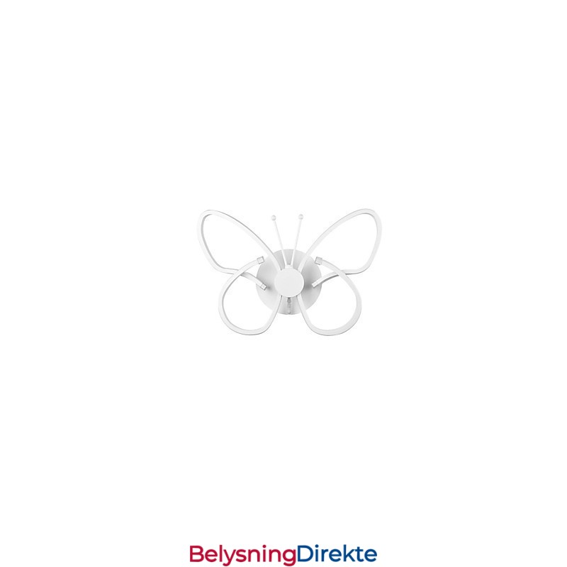 Moderne Vegglamper Sommerfuglform Kreativ Metall Akryl Stue Gang Soverom Hotellrom Nattbordslampe