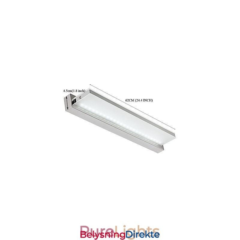 Integrert Moderne Samtids Galvanisert Funksjon For Omgivelseslys Baderomsbelysning Vegglampe