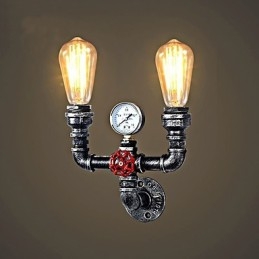 2 Hoder Vintage Industrielle Metallvegglamper Restaurant Kafé Bar Dekorasjonsbelysning