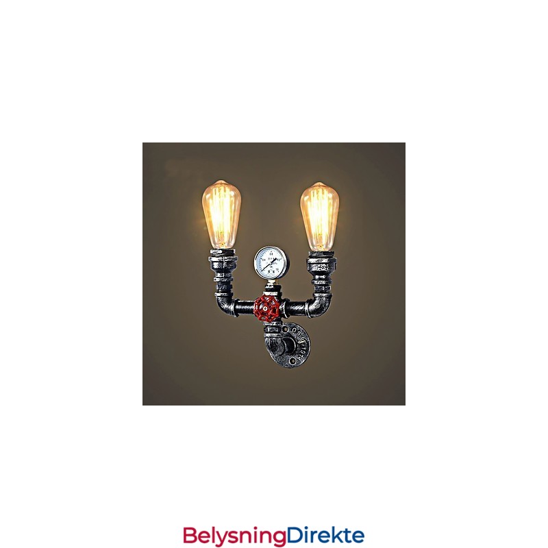 2 Hoder Vintage Industrielle Metallvegglamper Restaurant Kafé Bar Dekorasjonsbelysning