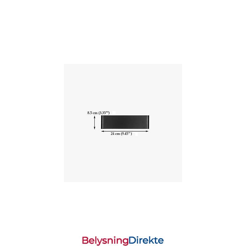 Vegglampe Moderne Samtids Metall 24Cm