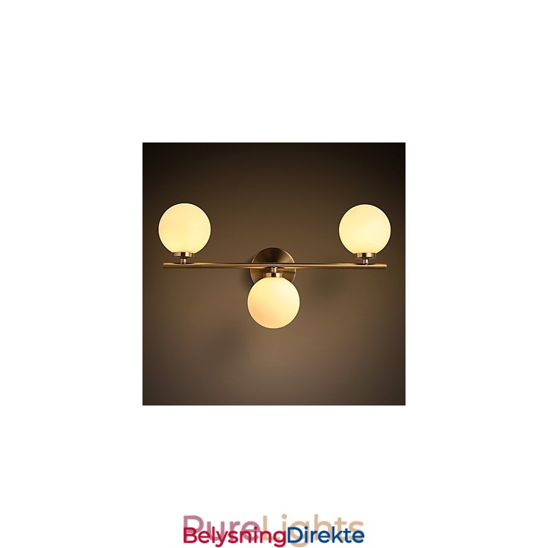 Vegglampe I Glass Moderne Samtidsstil Bronsefunksjon Mini-Stil Uplight Vegglampe Vegglampe